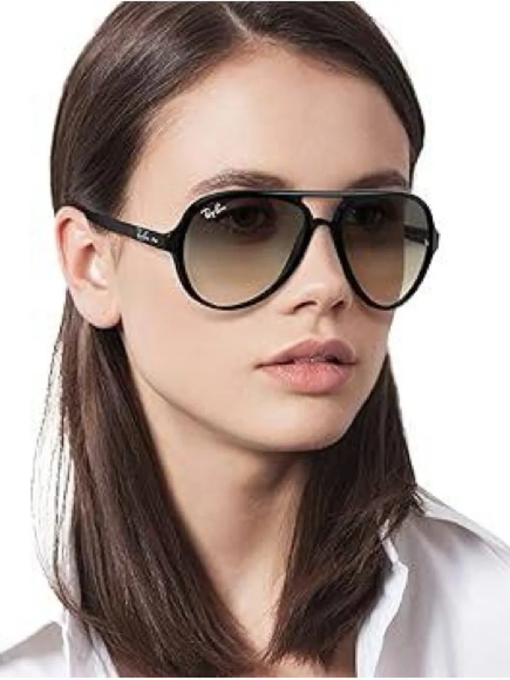 Ray-Ban Rb4125 Plastic Aviator Sunglasses Cat 5000 Black Frame Gradient 601/32